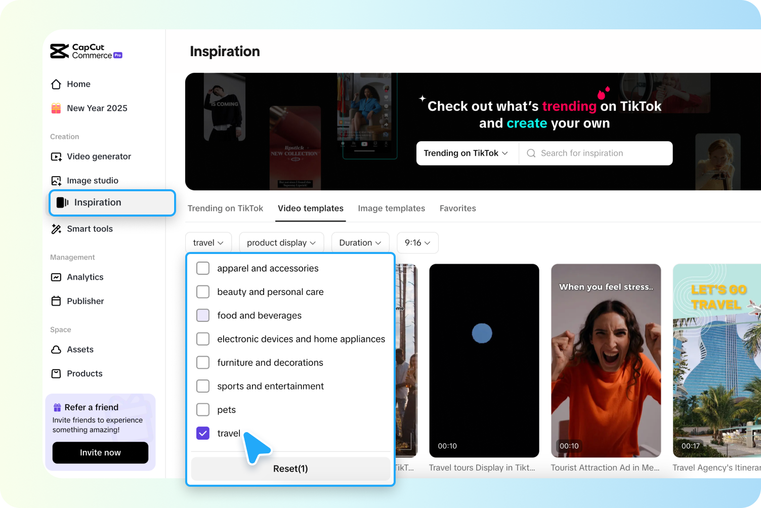 Comece com um modelo de vídeo